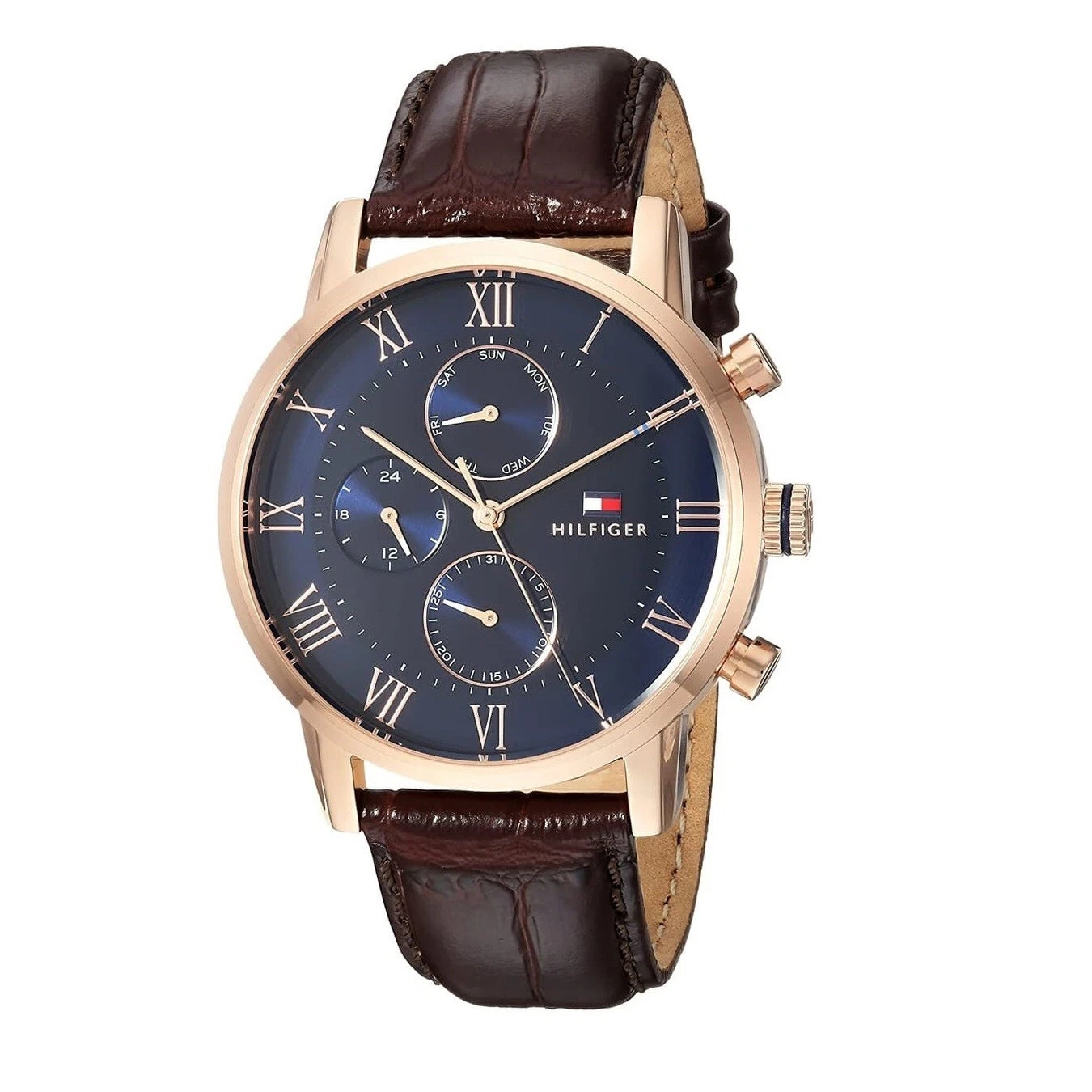 Tommy Hilfiger 1791476 Men's Blue Silicone Band Watch 46mm Tommy Hilfiger 1791476 Men's Blue Silicone Band Watch 46mm
