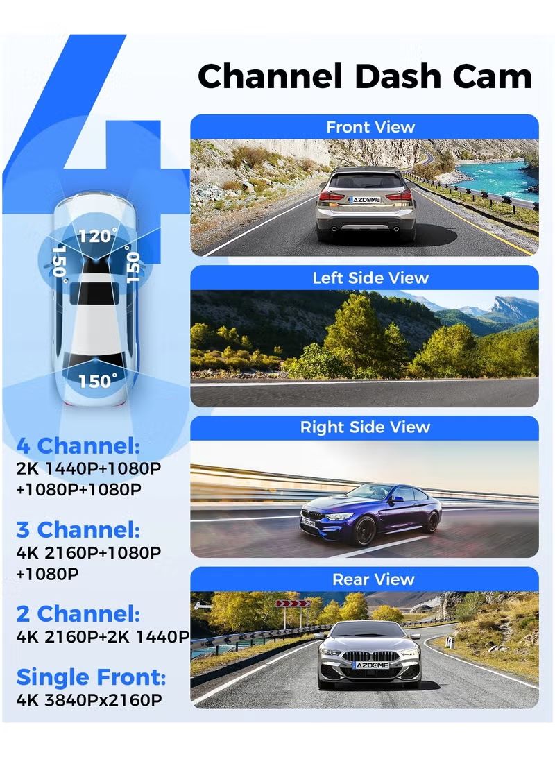 أزدوم داش كام 4K M660 - أحدث إصدار داش كام