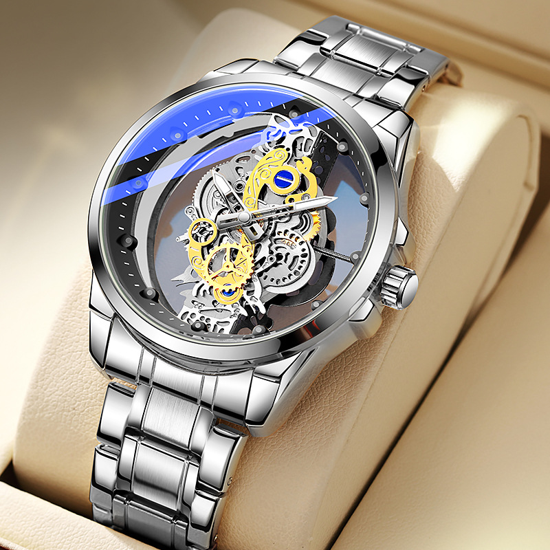 ساعة هيكلية ميكانيكية فاخرة - فن الهندسة على معصمك (إصدار محدود)