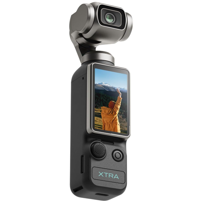 كاميرا إكسترا ميوز لتسجيل الفيديوهات، تسجيل فيديو بدقة 4K/120 إطارًا في الثانية، كاميرا جيب مزودة بمثبت جيمبال ثلاثي المحاور كاميرا إكسترا ميوز لتسجيل الفيديوهات، تسجيل فيديو بدقة 4K/120 إطارًا في الثانية، كاميرا جيب مزودة بمثبت جيمبال ثلاثي المحاور