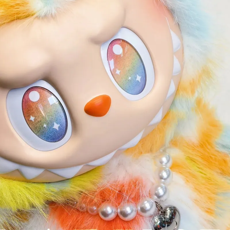 Porte-clés visage en vinyle Labubu, 100 % authentique / Vérifié POP MART