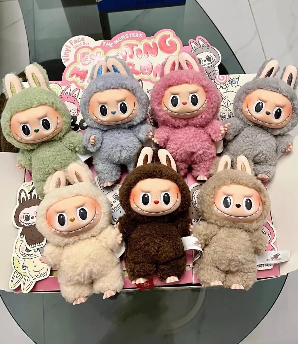 Porte-clés visage en vinyle Labubu, 100 % authentique / Vérifié POP MART